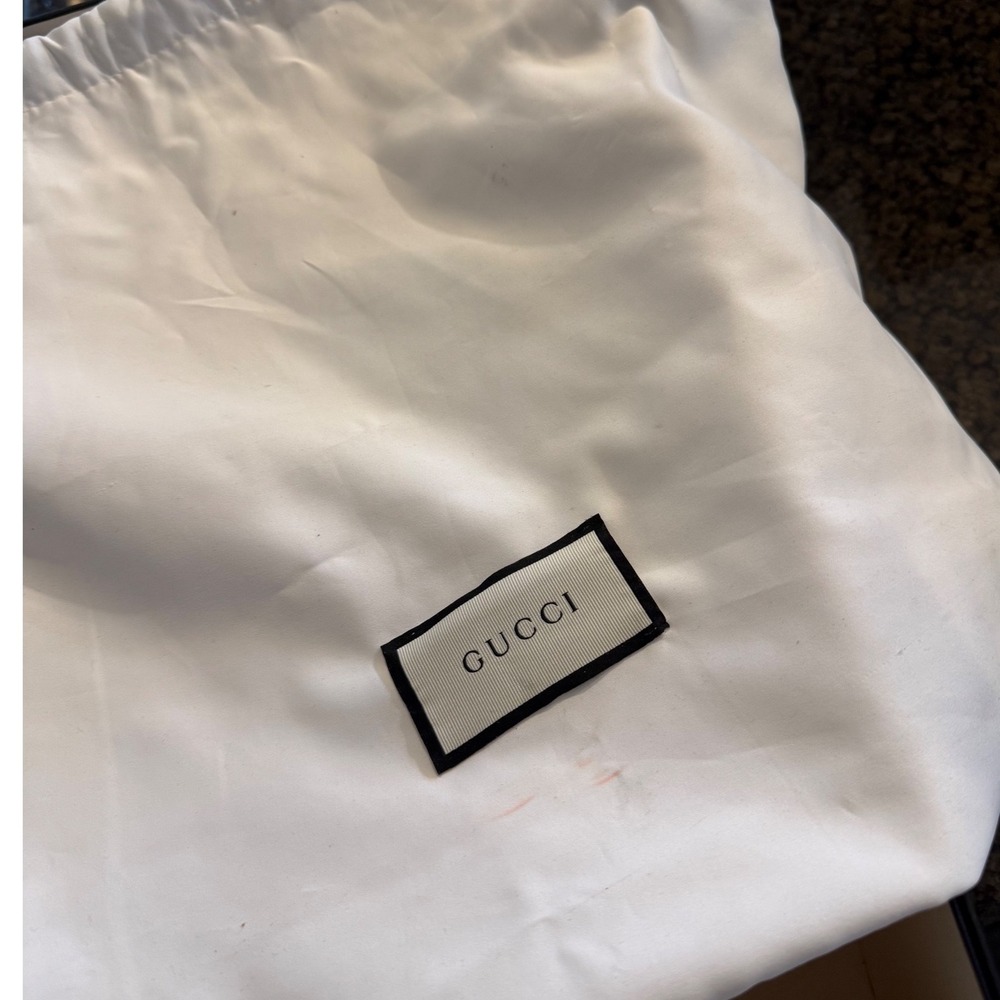 Gucci Sylvie Medium Floral Embroidered Leather Top Handle Bag | Box + Dust Bag - Picture 9 of 16